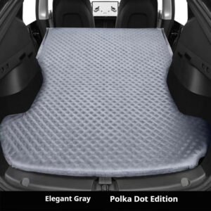 Camping Inflatable Mattress for Tesla Model Y Polka Dot Edition Grey