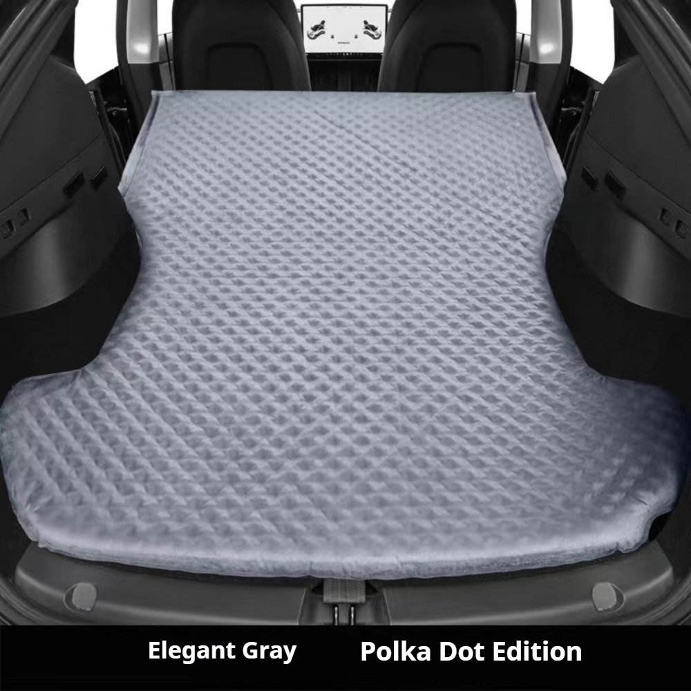 Camping Inflatable Mattress for Tesla Model Y Polka Dot Edition Grey